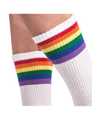 PAIRE DE CHAUSSETTES PRIDE BLANCHE 91742 - BARCODE BERLIN