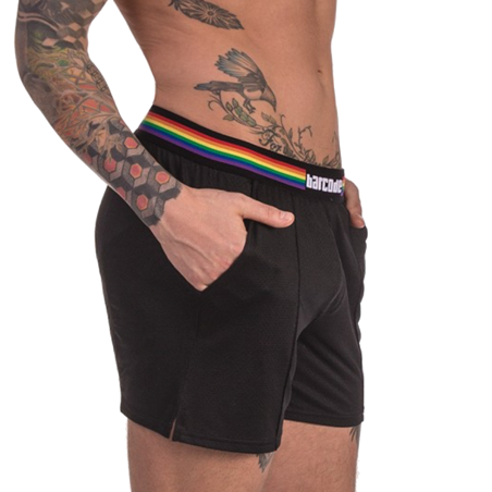 SHORT PRIDE EN MESH NOIR 91744 - BARCODE