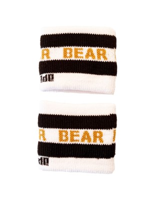 LOT DE 2 BANDEAUX/BRACELETS IDENTITY BEAR EN COTON BLANC 92067 - BARCODE