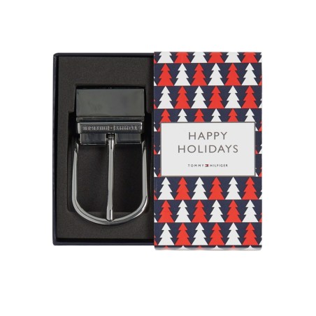 COFFRET CADEAU CEINTURE AJUSTABLE ET REVERSIBLE DOUBLE BUCKLE AM0AM1056  - TOMMY HILFIGER