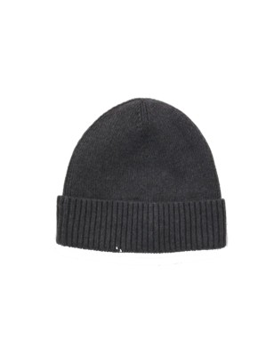 BONNET COTELE ESSENTIAL FLAG BEANNIE GRIS CHARBON AM0AM10337 - TOMMY HILFIGER