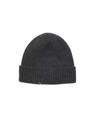 BONNET COTELE ESSENTIAL FLAG BEANNIE GRIS CHARBON AM0AM10337 - TOMMY HILFIGER