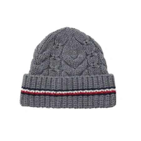 BONNET  PREMIUM COTELE EMBLEMATIQUE GRIS AM0AM10494 - TOMMY HILFIGER
