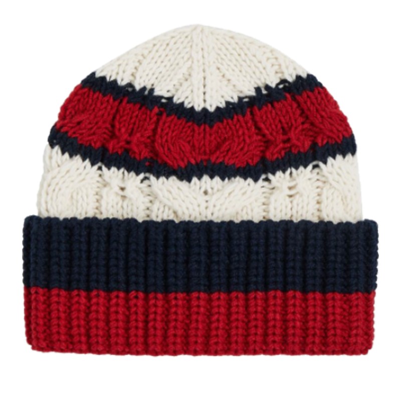 BONNET PREMIUM COTELE ROUGE/BLEU/BLANC AM0AM10494 - TOMMY HILFIGER