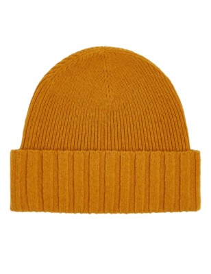 BONNET CÔTELÉ BEANIE ORANGE AM0AM10466 - TOMMY JEANS