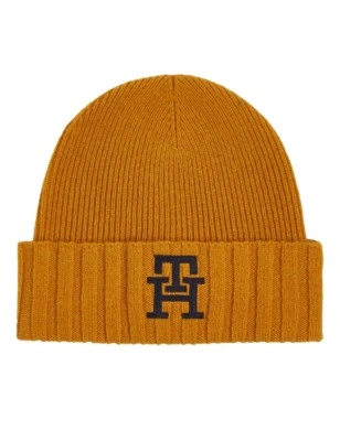 BONNET CÔTELÉ BEANIE ORANGE AM0AM10466 - TOMMY JEANS