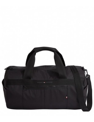 GRAND SAC DE VOYAGE EN TISSU NOIR M10267  - TOMMY HILFIGER