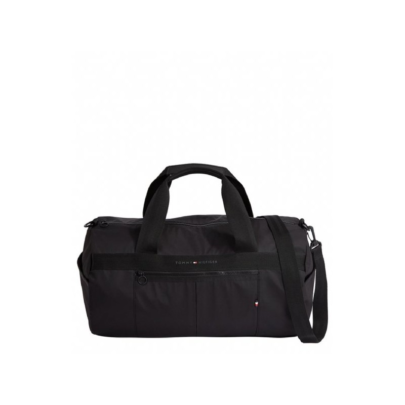 GRAND SAC DE VOYAGE EN TISSU NOIR M10267  - TOMMY HILFIGER