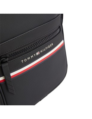 PETITE BESACE STRIPE MINI REPORTER NOIR M10297 TOMMY HILFIGER