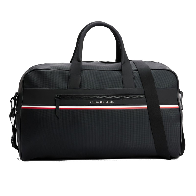 GRAND SAC DE VOYAGE DUFFLE NOIR M10302 - TOMMY HILFIGER GRAND SAC DE VOYAGE DUFFLE NOIR M10302 - TOMMY HILFIGER