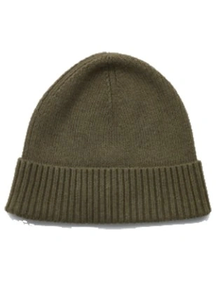 BONNET COTELE ESSENTIAL FLAG BEANNIE KAKI AM0AM10337 - TOMMY HILFIGER
