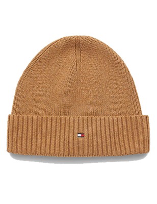 BONNET COTELE ESSENTIAL FLAG BEANNIE MARRON AM0AM10337 - TOMMY HILFIGER