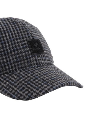 CASQUETTE D'HIVER PIED DE POULE GRIS ET NOIR SLADEM01 - KAPORAL