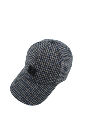 CASQUETTE D'HIVER PIED DE POULE GRIS ET NOIR SLADEM01 - KAPORAL