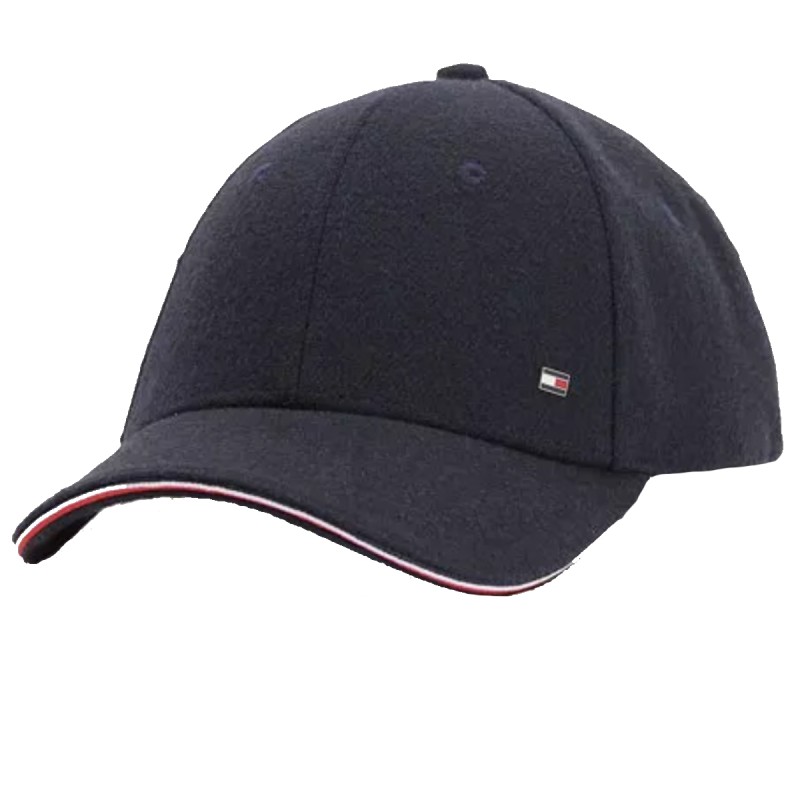 CASQUETTE D'HIVER ELEVATED BLEU MARINE AM0AM10737 - TOMMY HILFIGER CASQUETTE D'HIVER ELEVATED BLEU MARINE AM0AM10737 - TOMMY HILFIGER