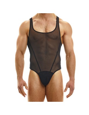 BODY STRING MUSLIN EN TULLE NOIR 09381 - MODUS VIVENDI