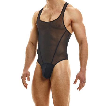 BODY STRING MUSLIN EN TULLE NOIR 09381 - MODUS VIVENDI