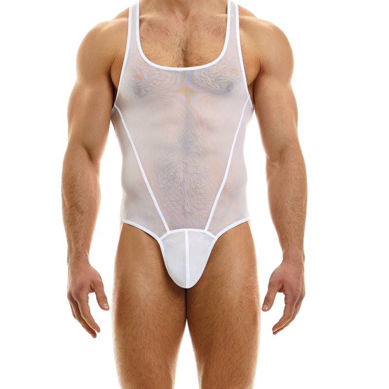 BODY STRING MUSLIN EN TULLE BLANC 09381 - MODUS VIVENDI