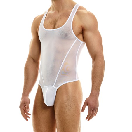 BODY STRING MUSLIN EN TULLE BLANC 09381 - MODUS VIVENDI