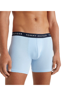 PACK 3 BOXERS BRIEF ROUGE/BLEU CLAIR/BLEU FONCE UM0UM02204- TOMMY HILFIGER