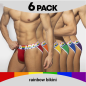 PACK DE 6 BIKINIS COULEURS ARC EN CIEL AD1146P - ADDICTED