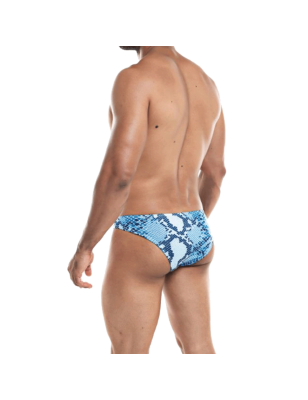 BIKINI A MOTIF SERPENT BLEU PROVOCATIVE C4M01- CUT4MEN