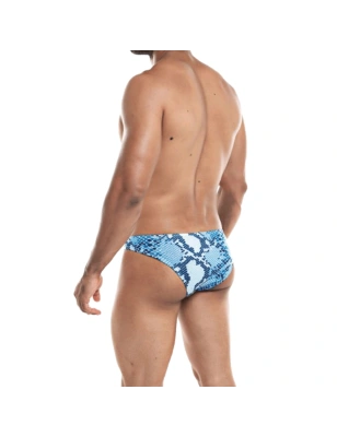 BIKINI A MOTIF SERPENT BLEU PROVOCATIVE C4M01- CUT4MEN