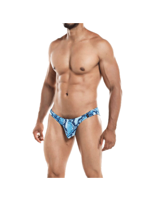 BIKINI A MOTIF SERPENT BLEU PROVOCATIVE C4M01- CUT4MEN