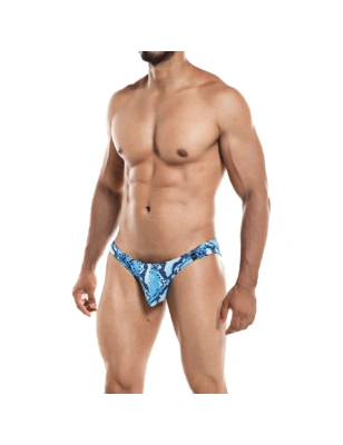 BIKINI A MOTIF SERPENT BLEU PROVOCATIVE C4M01- CUT4MEN