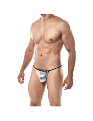 STRING FICELLE GRIS BRILLANT PROVOCATIVE C4M02- CUT4MEN