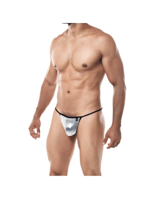 STRING FICELLE GRIS BRILLANT PROVOCATIVE C4M02- CUT4MEN