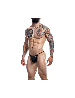 STRING FICELLE NOIR PROVOCATIVE C4M02- CUT4MEN