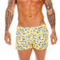 MINI SHORT DE BAIN LEMONS BLANC/JAUNE 1684 - JOR