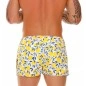 MINI SHORT DE BAIN LEMONS BLANC/JAUNE 1684 - JOR