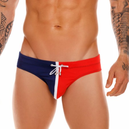 SLIP DE BAIN QUEBEC BLEU ET ROUGE 1677 - JOR