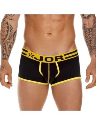 BOXER VARSITY JAUNE ET NOIR 1612 - JOR
