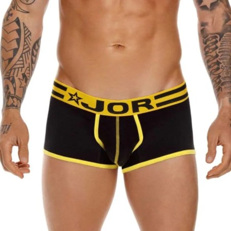 BOXER VARSITY JAUNE ET NOIR 1612 - JOR