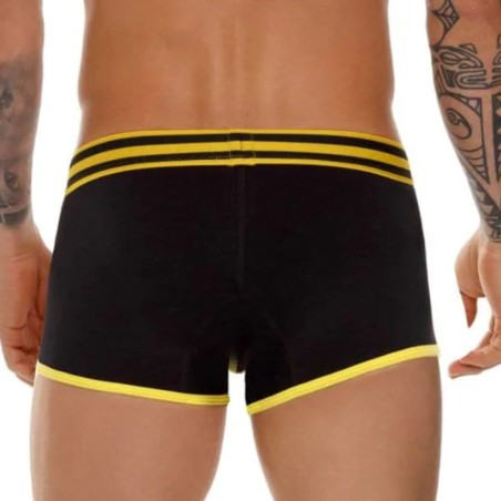 BOXER VARSITY JAUNE ET NOIR 1612 - JOR