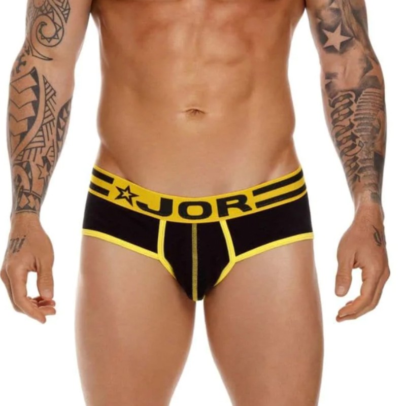 SLIP VARSITY JAUNE ET NOIR 1613 - JOR