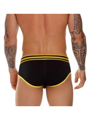 SLIP VARSITY JAUNE ET NOIR 1613 - JOR