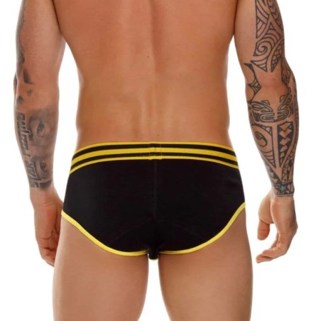 SLIP VARSITY JAUNE ET NOIR 1613 - JOR