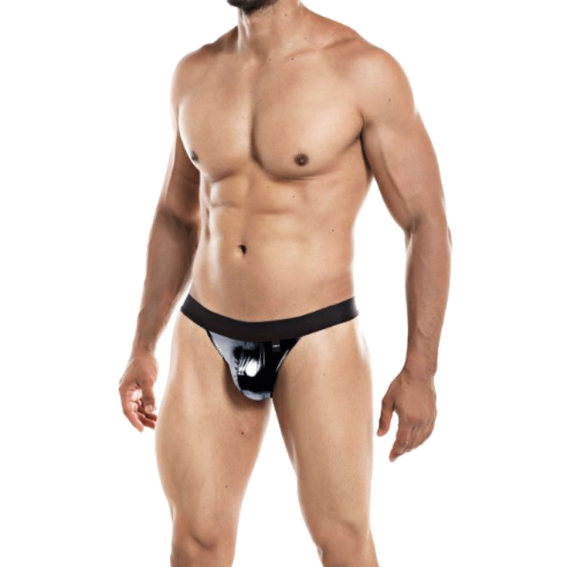 JOCKSTRAP NOIR BRILLANT PROVOCATIVE  C4M04- CUT4MEN