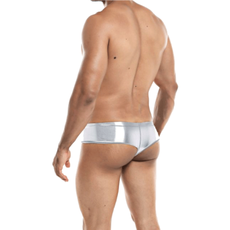BIKINI BRESILIEN ARGENT BRILLANT PROVOCATIVE C4M05- CUT4MEN