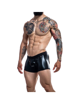 BOXER BOTTOMLESS NOIR BRILLANT PROVOCATIVE  C4M08- CUT4MEN