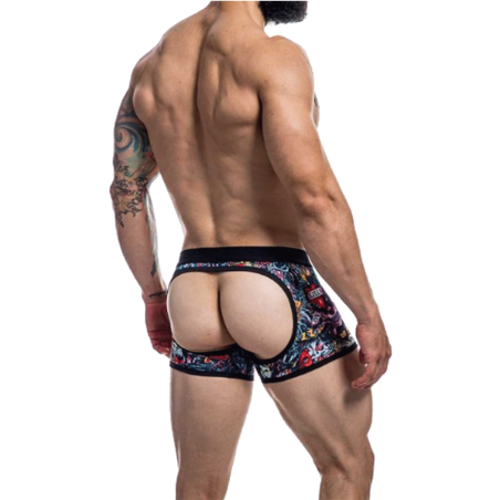 BOXER BOTTOMLESS TATTOO PROVOCATIVE  C4M08- CUT4MEN