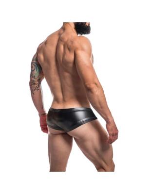 SHORTY NOIR LEATHERETTE RENAISSANCE  C4M10- CUT4MEN