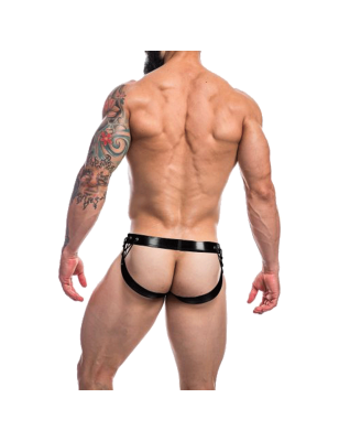 JOCKSTRAP DESIR NOIR LEATHERETTE RENAISSANCE  C4M14- CUT4MEN