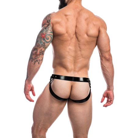 JOCKSTRAP DESIR NOIR LEATHERETTE RENAISSANCE  C4M14- CUT4MEN