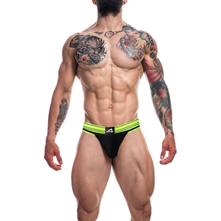 JOCKSTRAP RUGBY VERT NEON RENAISSANCE  C4M15- CUT4MEN