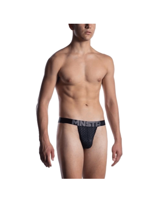 STRING TANGA DENTELLE NOIR M2053 - MANSTORE